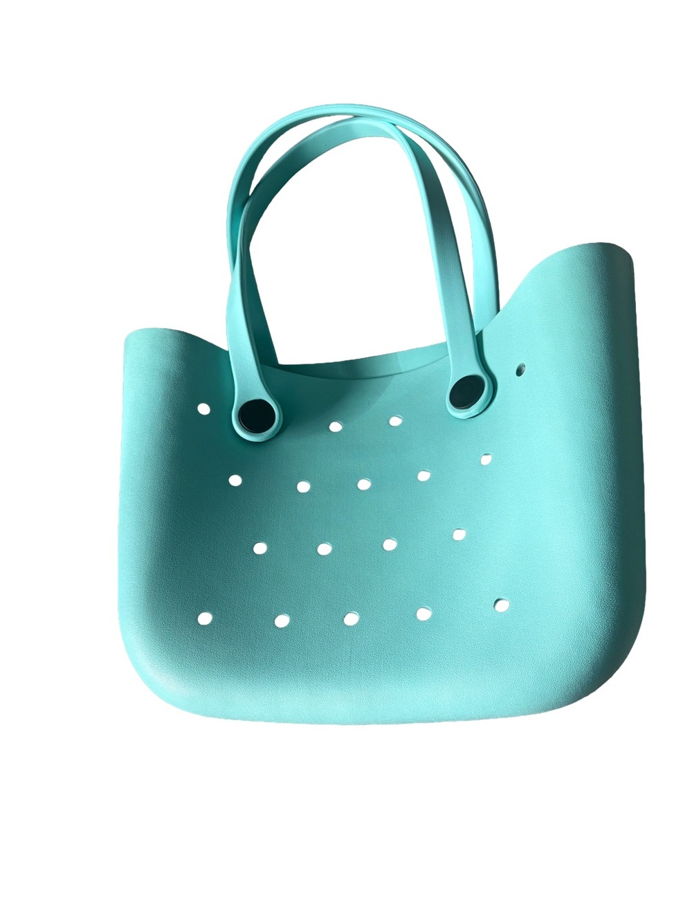 Aqua Teal Tote Bag With Detachable Straps